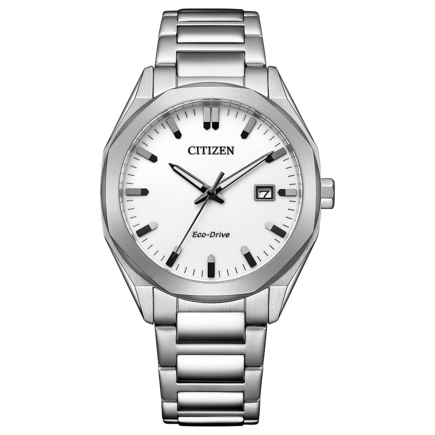 Citizen Photovoltaic Watch Waterproof Octagon White Simple BM7620-83A Men's