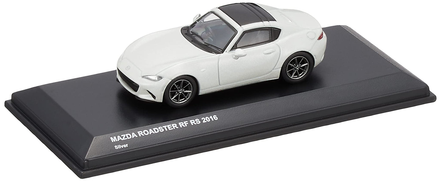 Kyosho KS07068A5 1/64 Mazda MX-5 Miata ND ROADSTER RF Silver Plastic Model Car