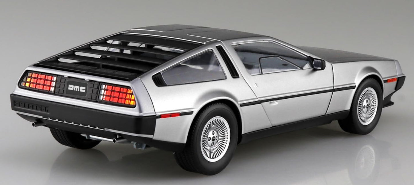 Aoshima Bunka Kyozai 1/24 The Supercar No.21 '82 DeLorean Plastic Model DMC-12.