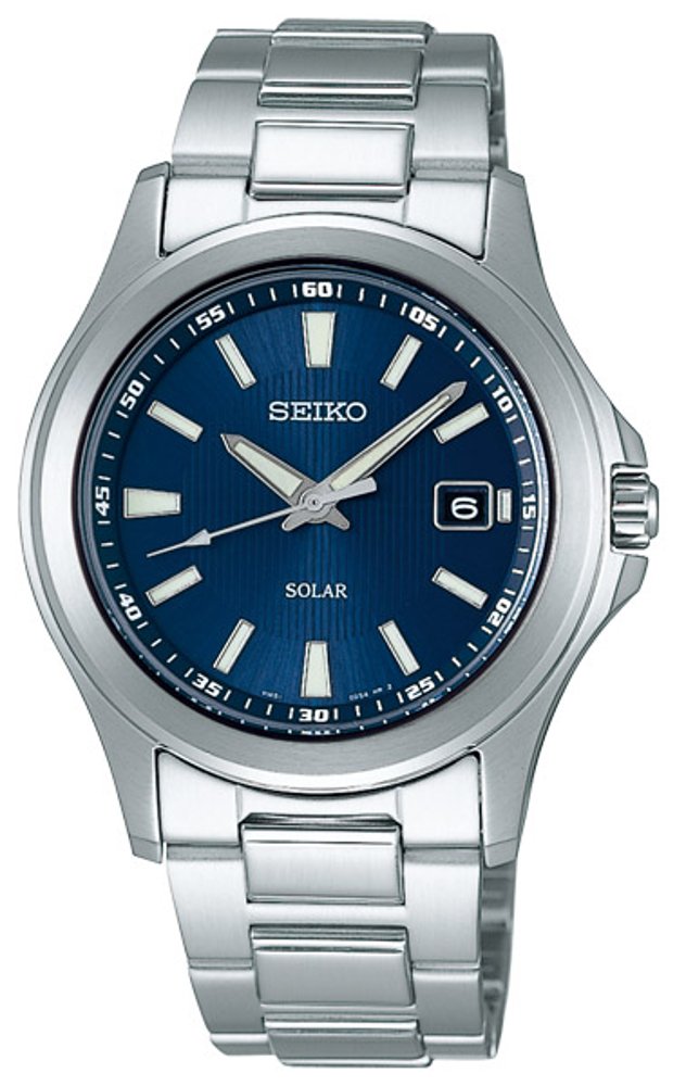 SEIKO Men's Watch SBPN071 Spirit Solar Date Blue