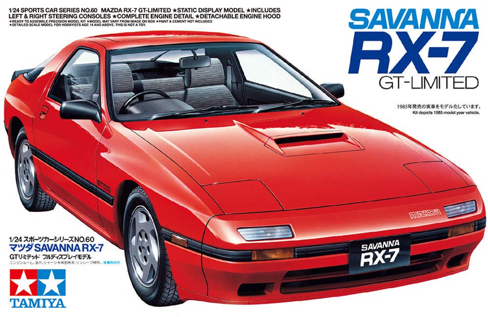 Tamiya 1/24 Sports Car Series No. 60 Savanna RX-7 GT Limited Display Model