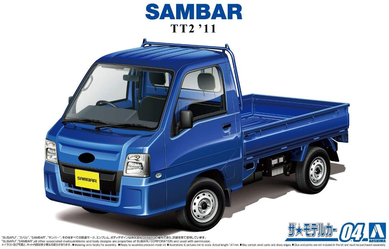 Aoshima Bunka Kyozai 1/24 The Model Car Series No.4 Subaru TT2 Sambar Truck WR