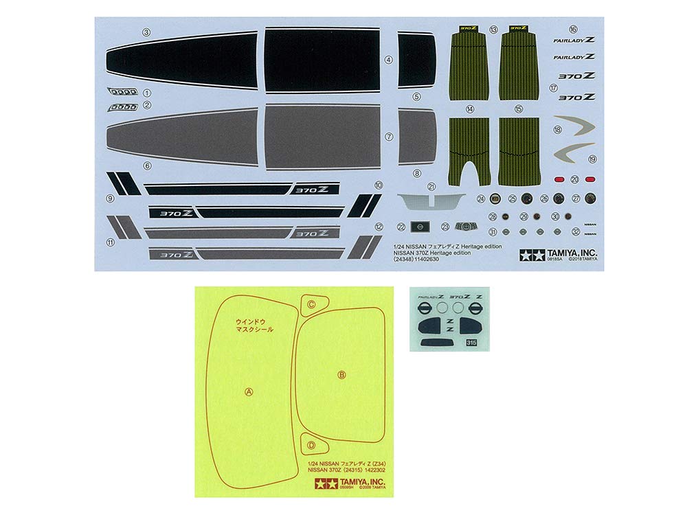 Tamiya 1/24 Sport Car Series No.348 Nissan Fairlady Z Heritage Edition Model Kit