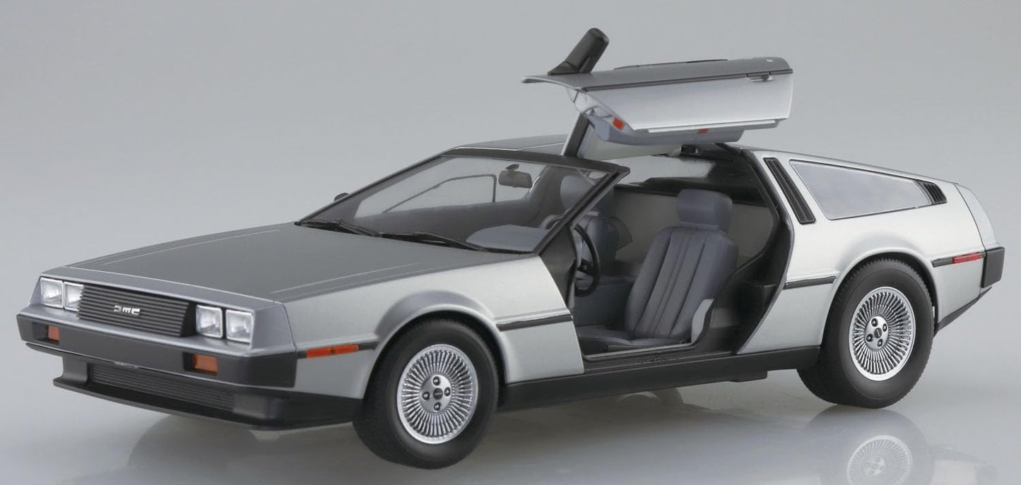 Aoshima Bunka Kyozai 1/24 The Supercar No.21 '82 DeLorean Plastic Model DMC-12.