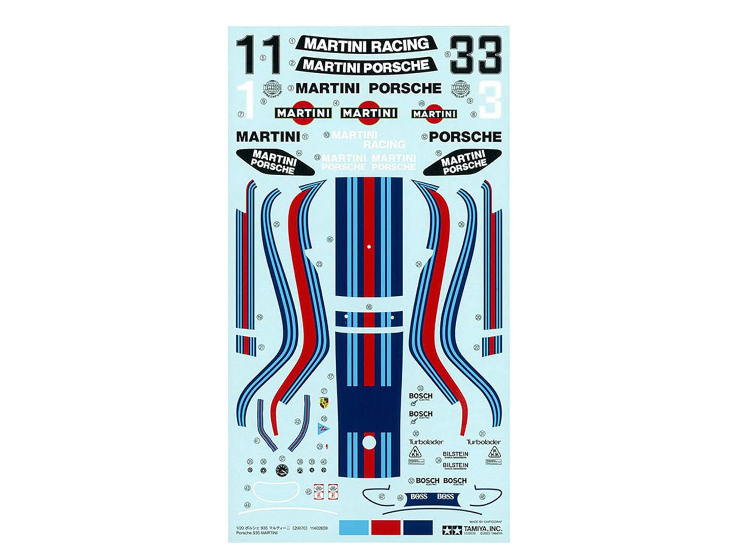 Tamiya 1/20 Grand Prix Collection Series No.70 Porsche 935 Martini Model Kit