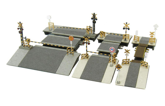 Sankei 1/220 Z scale Railroad Crossing Set Paper Craft MP01-108