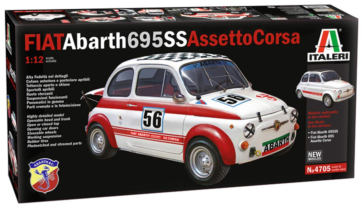Tamiya Italeri 1/12 Classic Car Series No. 4705 Fiat Abarth 695SS/Assetto Corsa