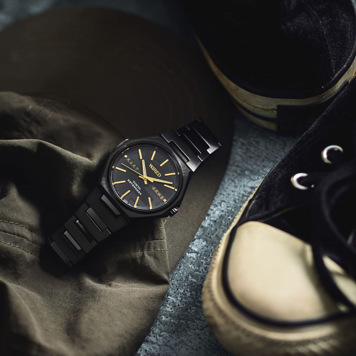 Seiko Men's Watch AGAK714 WIRED Tokyo Revengers Limited Mikey Quartz Black