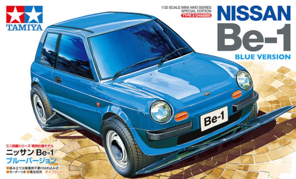 Tamiya Mini 4WD Special Edition Nissan Be-1 Blue Version Type 3 Chassis Model