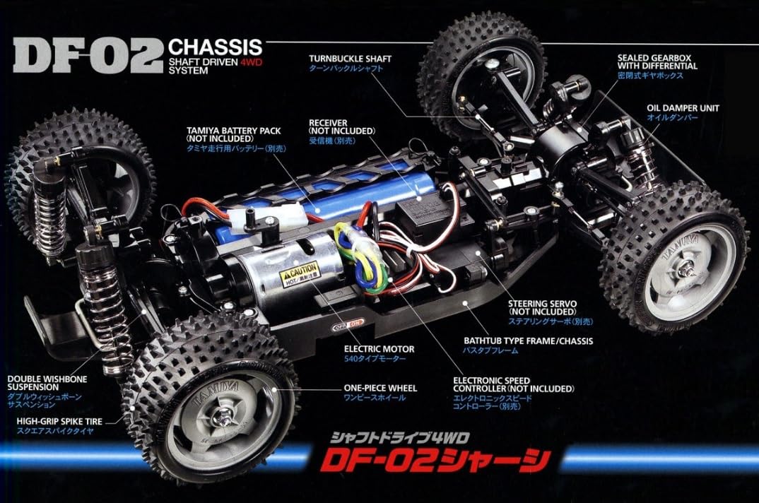 Tamiya 1/10 RC Car Series No.550 58550 Aero Avante DF-02 Chassis Off-Road