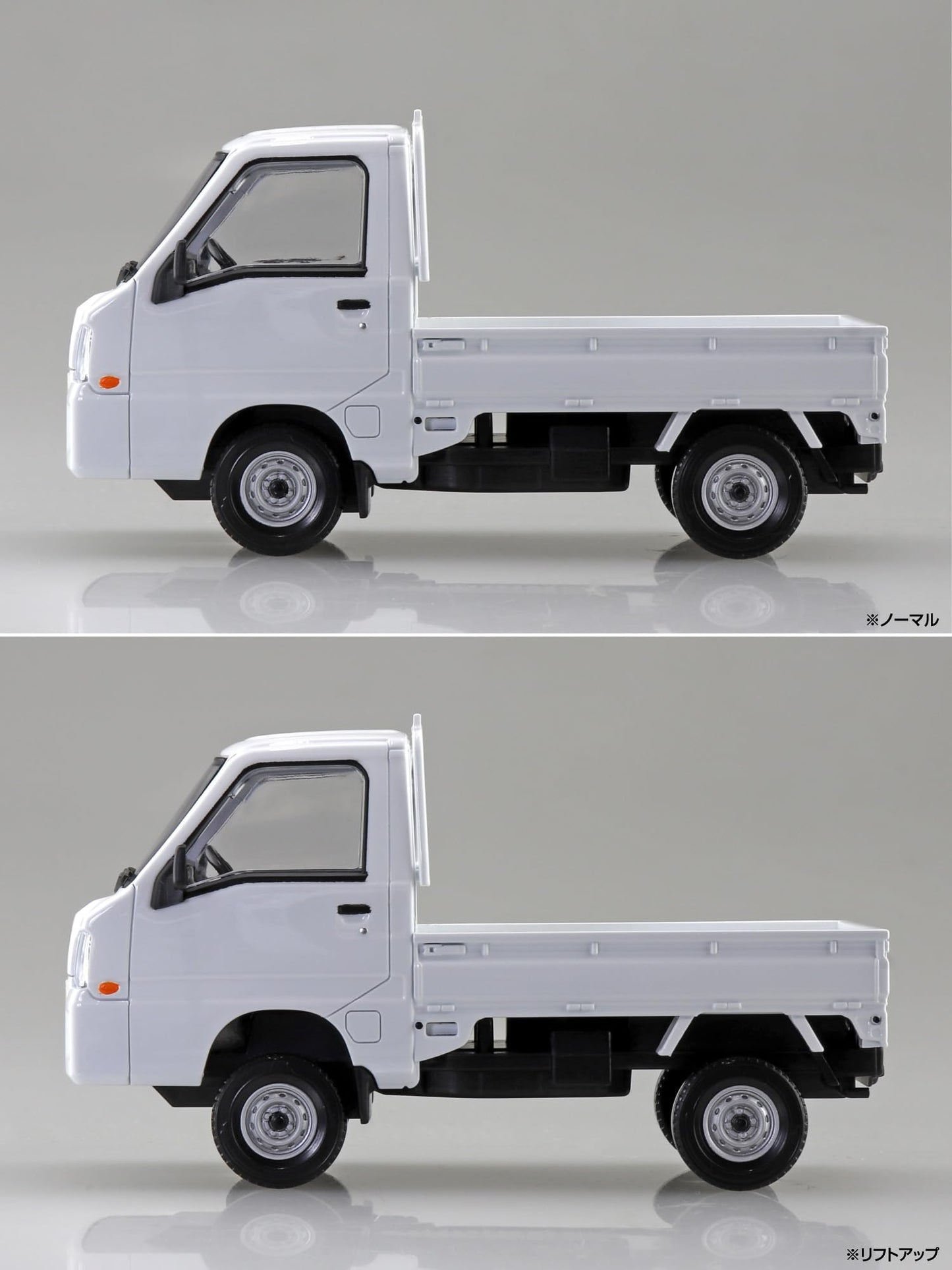 Aoshima Bunka Kyozai 1/32 Rakupla Snap Kit No.05-FW Subaru Sambar Truck Frost White