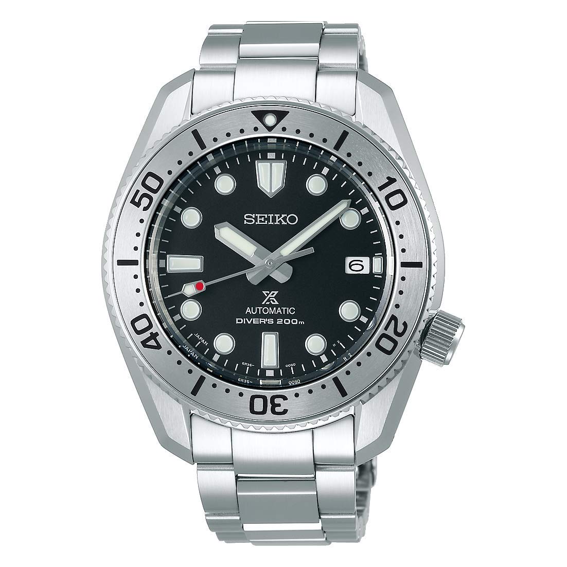 SEIKO SBDC125 Men's Watch PROSPEX Silver Black Analog Round Face Diver's scuba