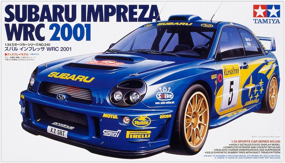 Tamiya 1/24 Sports Car Series No.240 Subaru Impreza WRC 2001 Plastic Model