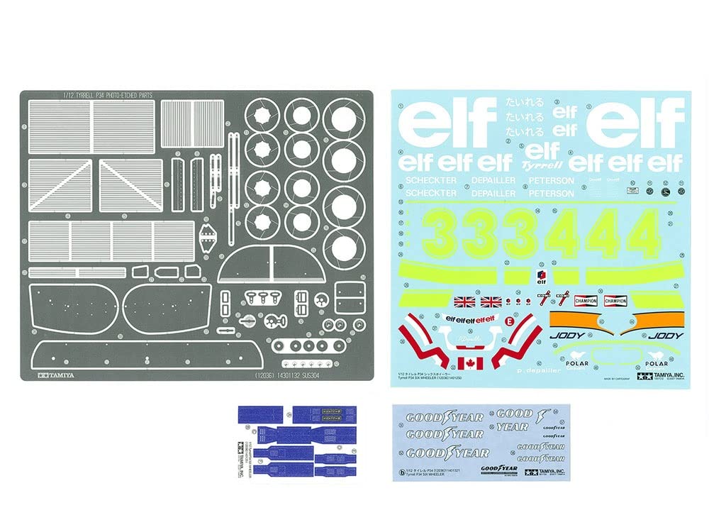 Tamiya 1/12 Big Scale Series No.36 Tyrrell P34 Six-Wheeler with Etched Parts