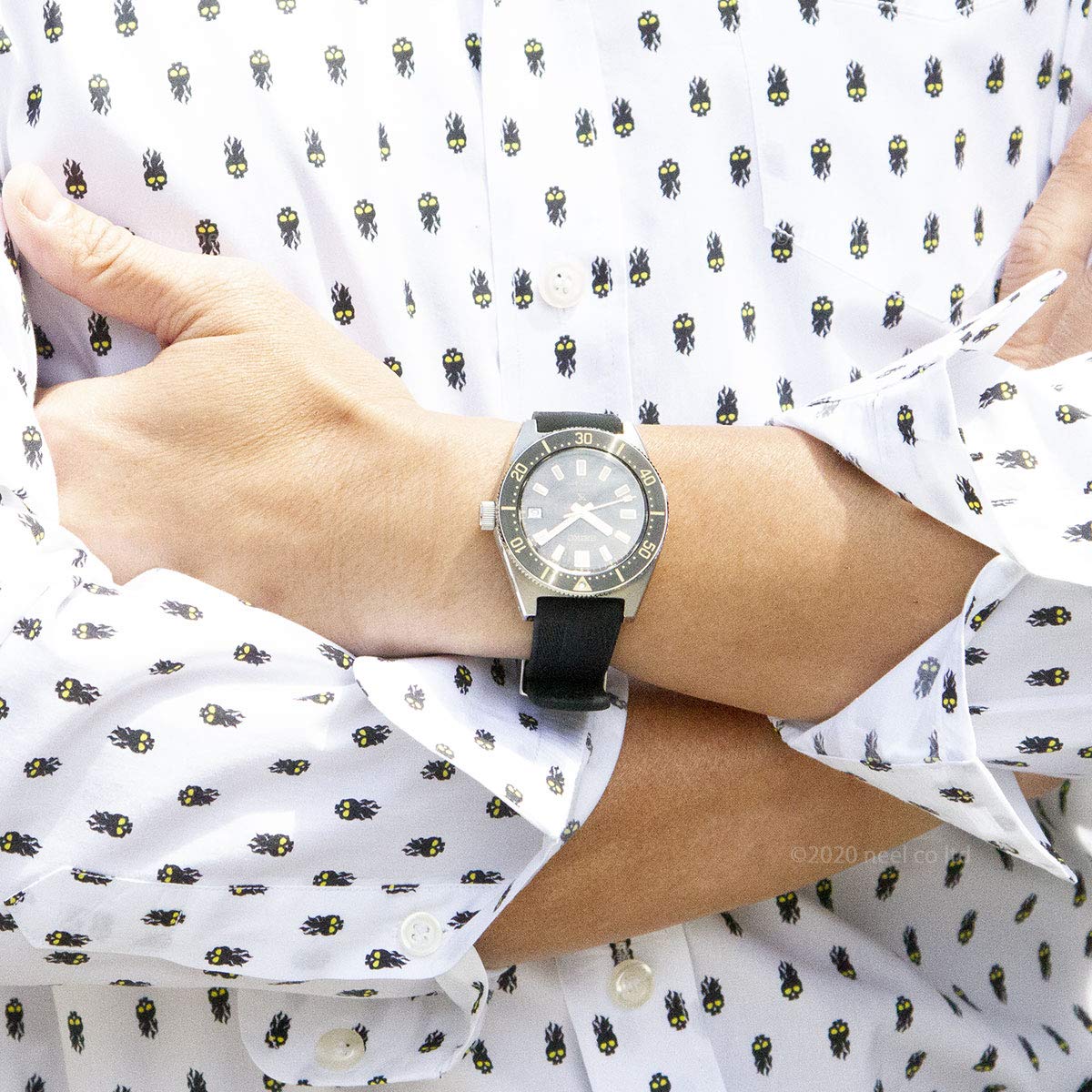 SEIKO SBDC105 Men's Watch PROSPEX Black Dark Brown Analog Round Face Divers