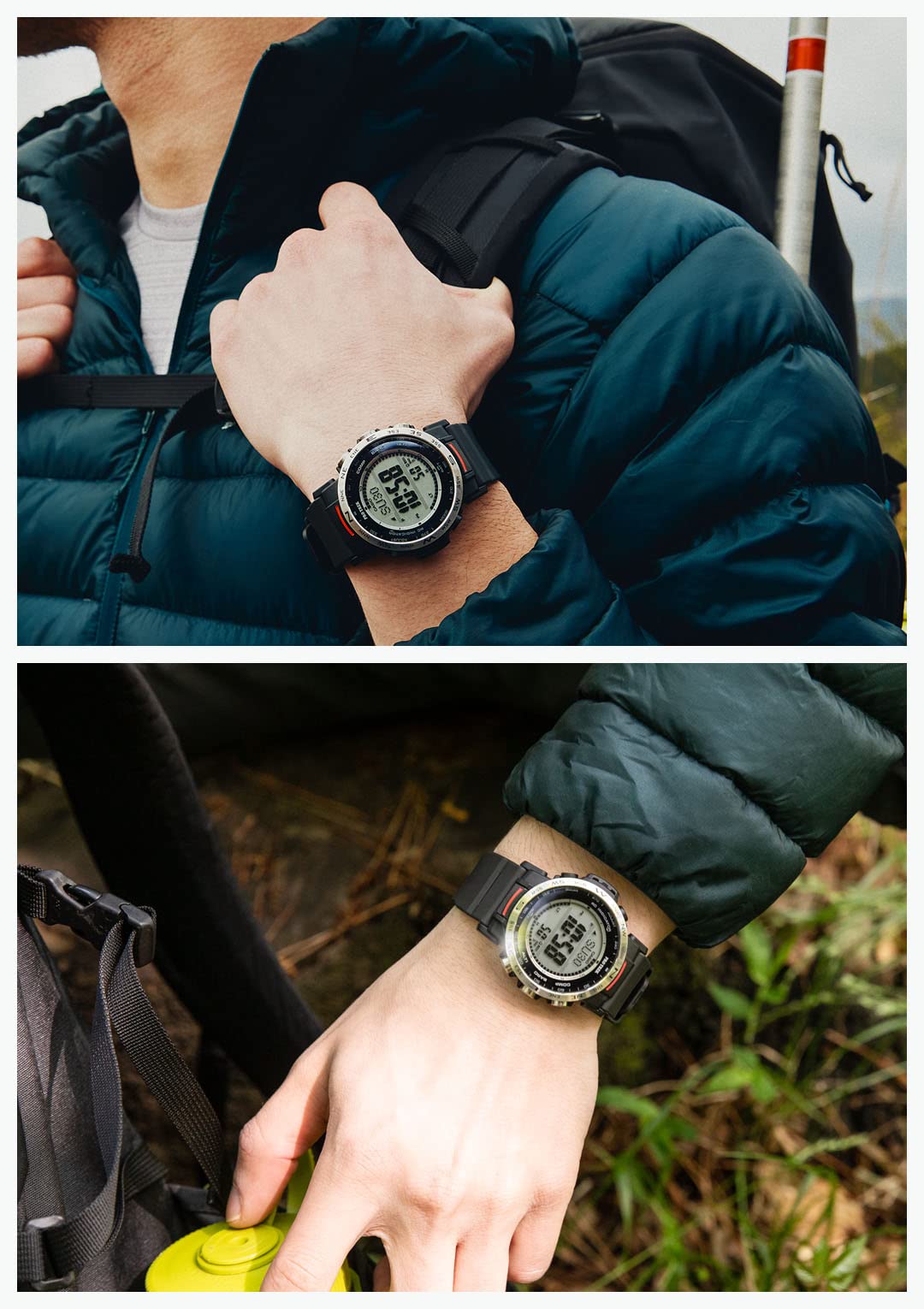 [Casio] Wristwatch Protrek Climber Line Radio Wave Solar Powered by Biomass Plastic PRW-35-1AJF Men's Black