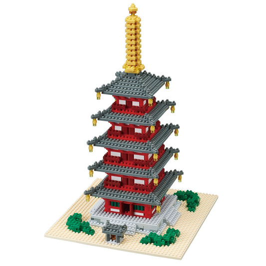 Kawada Nano Block Five-storied Pagoda Gojyu no Tou Deluxe Edition NB-031