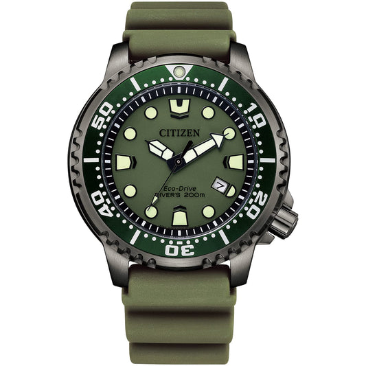 Citizen Watch PROMASTER 200m Dive Water-Resistant Solar BN0157-11X Men's Khaki