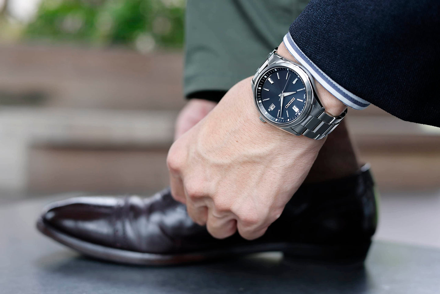 SEIKO Men's Watch SBTM323 SELECTION The Standard Radio Solar