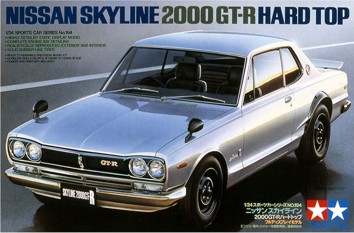 Tamiya 1/24 Sports Car Series No.194 Nissan Skyline 2000 GT-R Hardtop Model