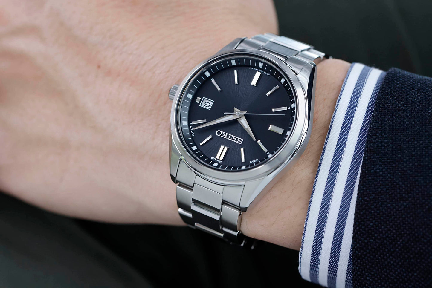 SEIKO Men's Watch SBTM323 SELECTION The Standard Radio Solar