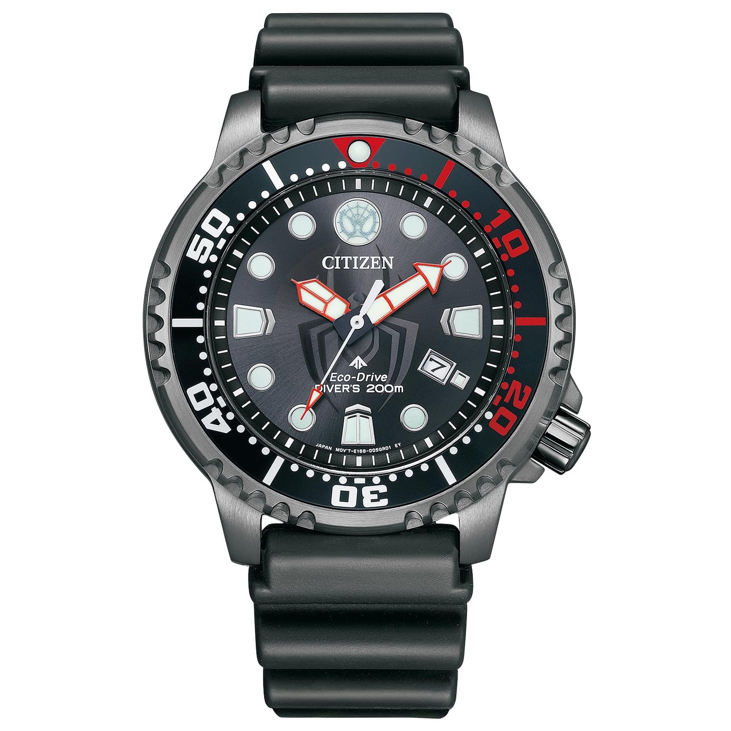 Citizen Watch Promaster Eco-Drive Diver 200m Miles Morales Model BN0255-03E Men's Black