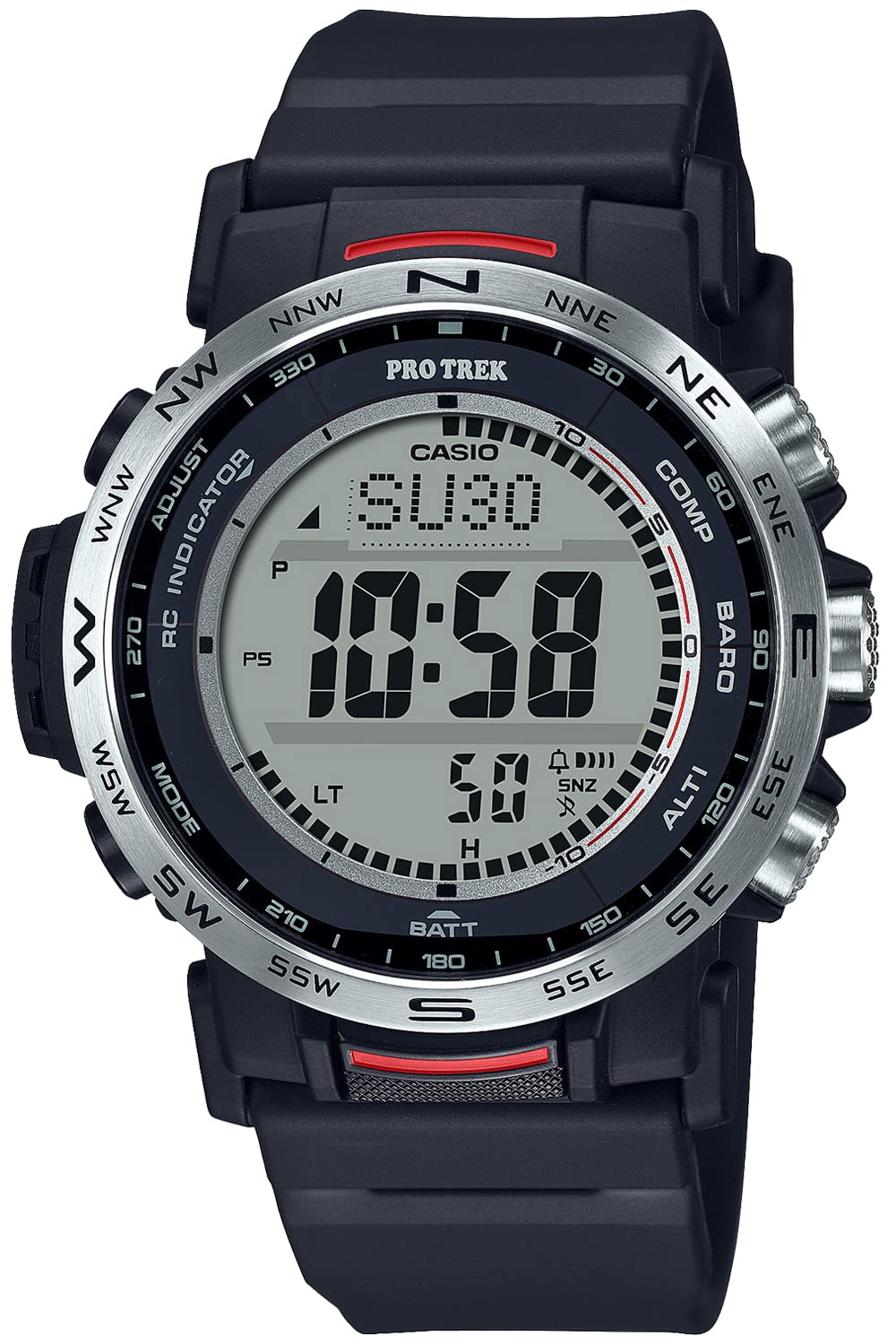 [Casio] Wristwatch Protrek Climber Line Radio Wave Solar Powered by Biomass Plastic PRW-35-1AJF Men's Black
