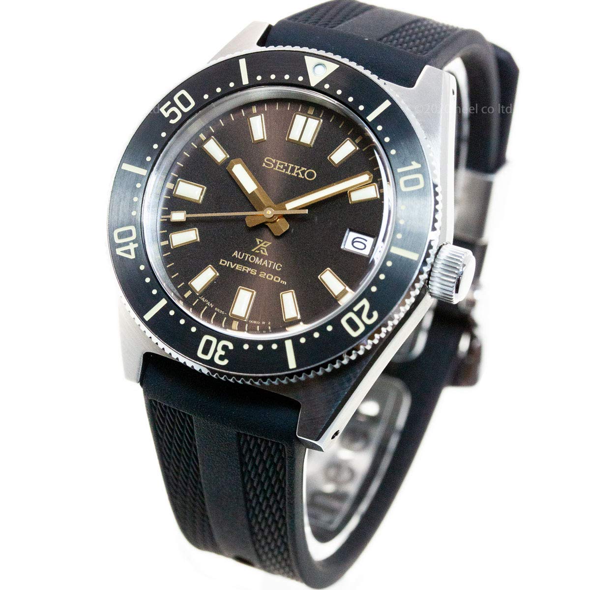 SEIKO SBDC105 Men's Watch PROSPEX Black Dark Brown Analog Round Face Divers