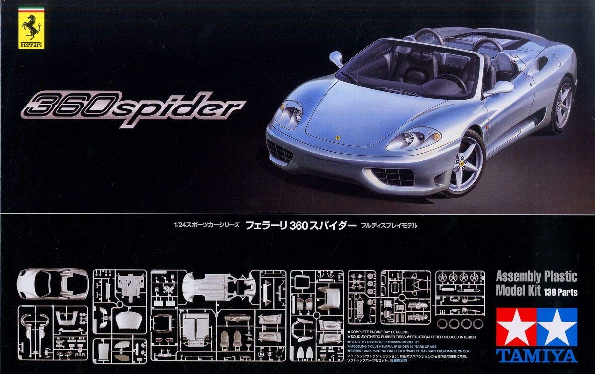 TAMIYA 1/24 Sports Car Series No.307 Ferrari 360 Spider Model Kit 24307