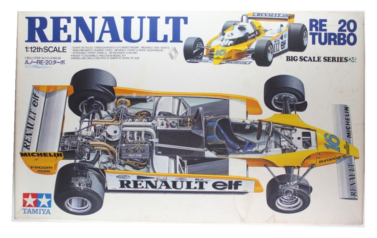 Tamiya 1/12 Renault RE-20 Turbo (1/12 Big Scale Car: 12026)