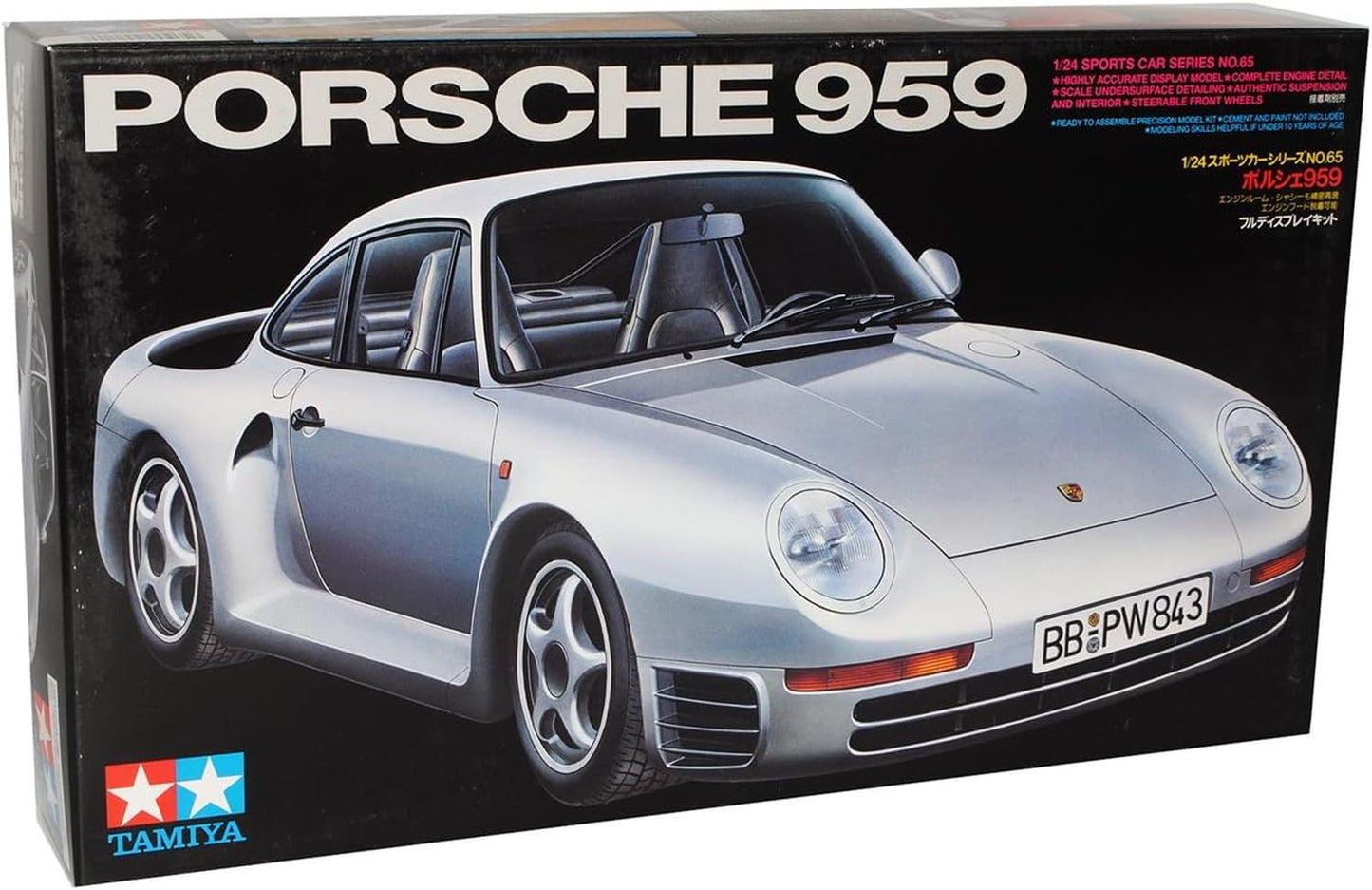 Tamiya 1/24 Sports Car Series No.65 Porsche 959 Plastic Model 24065