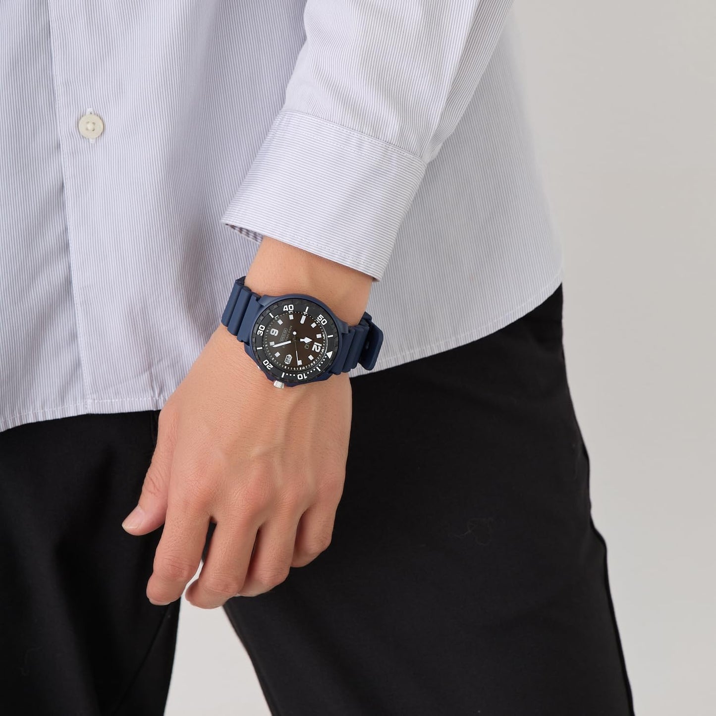 Citizen Q&Q Watch 10 ATM Water Resistance Urethane Band D02A-002VK Men's Blue