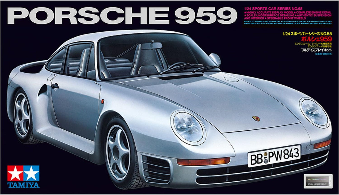 Tamiya 1/24 Sports Car Series No.65 Porsche 959 Plastic Model 24065