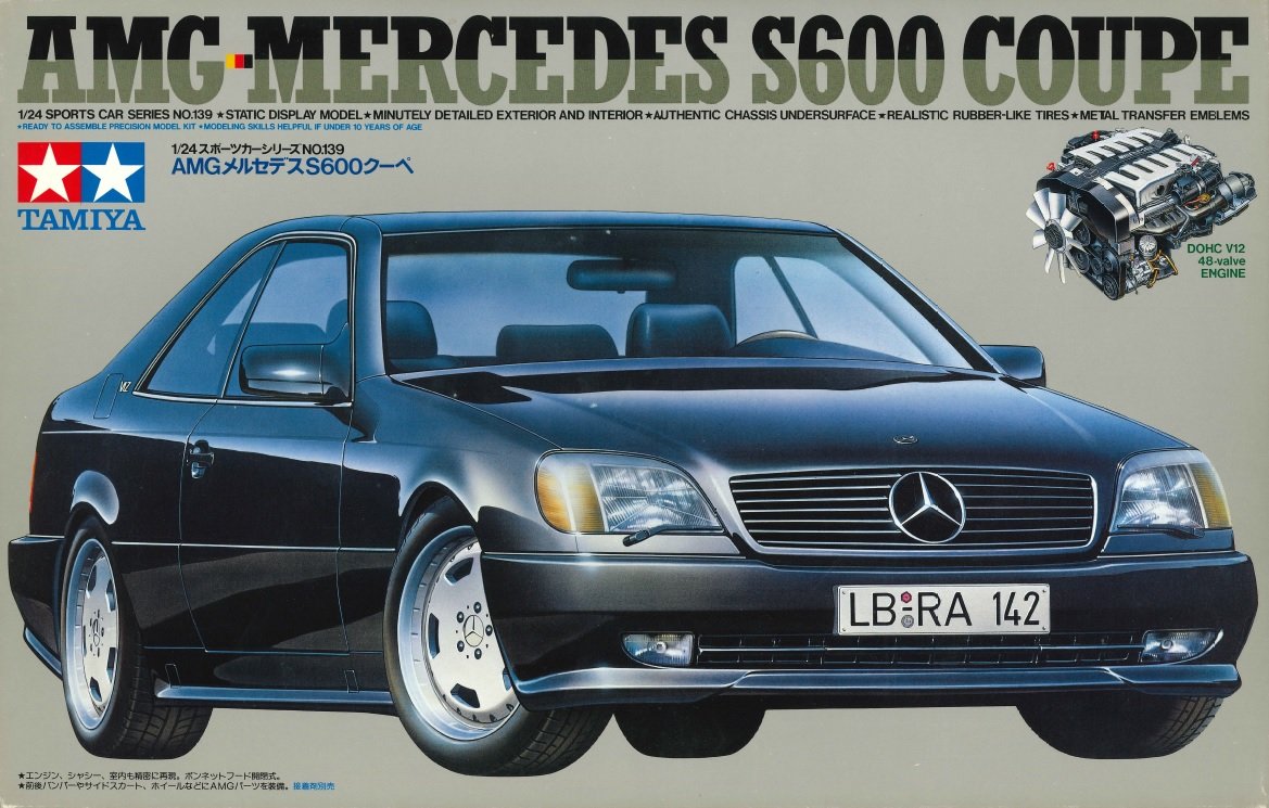 Tamiya 1/24 AMG Mercedes S600 Coupe (1/24 Sports Car: 24139)