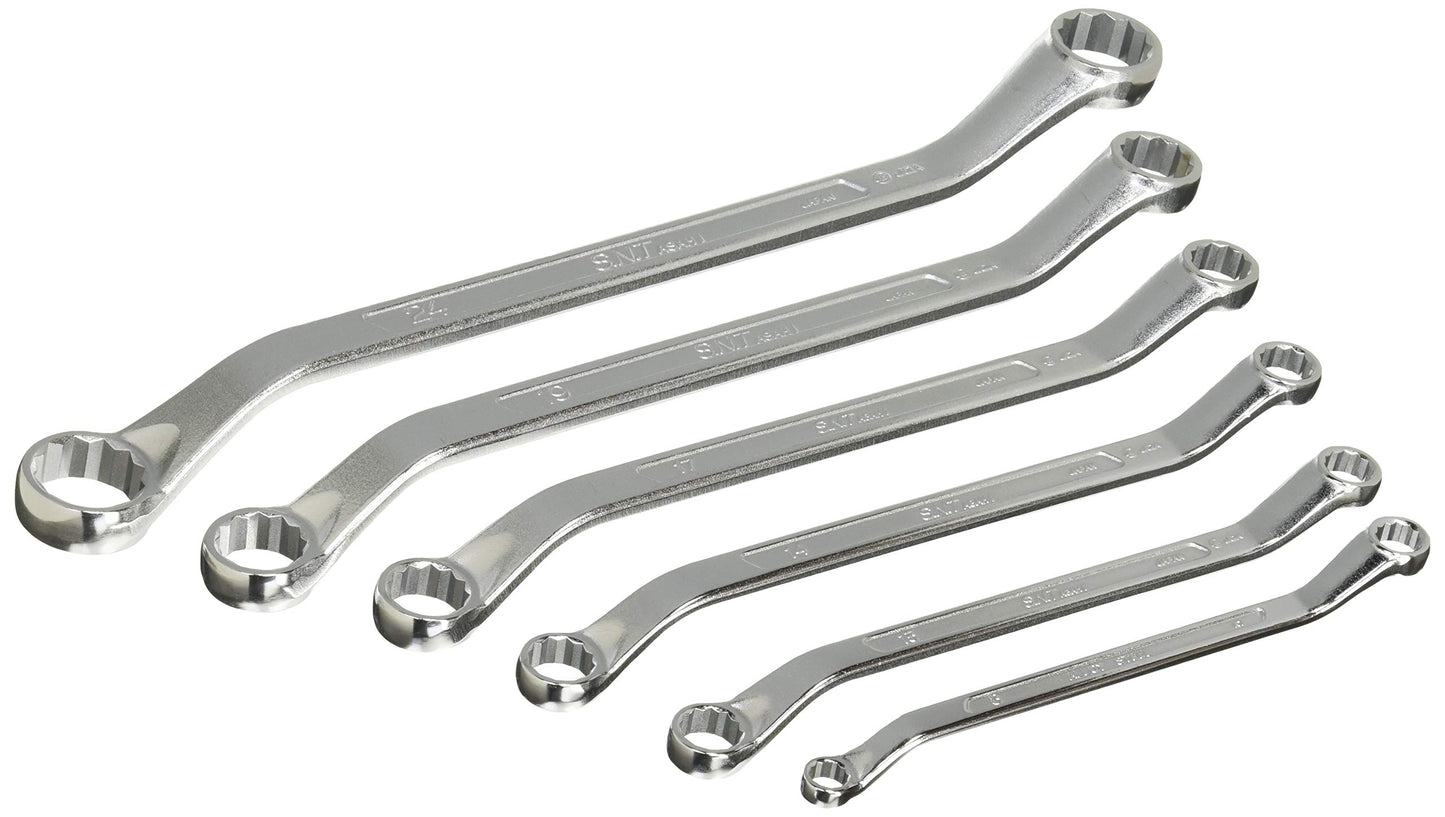 ASAHI SNT0621 OFFSET WRENCH SET 6 pcs (JIS QUALITY) Silver