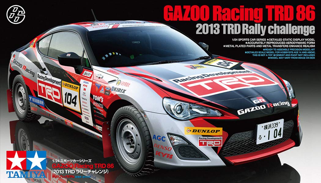 Tamiya 1/24 Sports Car Series No.337 GAZOO Racing TRD 86 2013 Rally Challenge