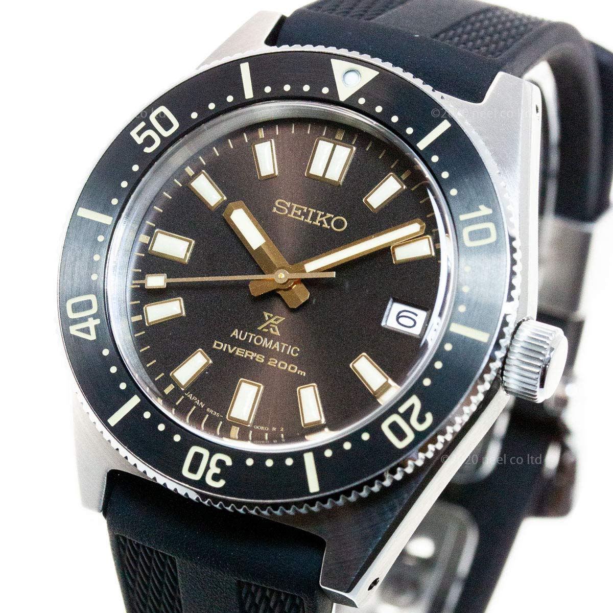 SEIKO SBDC105 Men's Watch PROSPEX Black Dark Brown Analog Round Face Divers