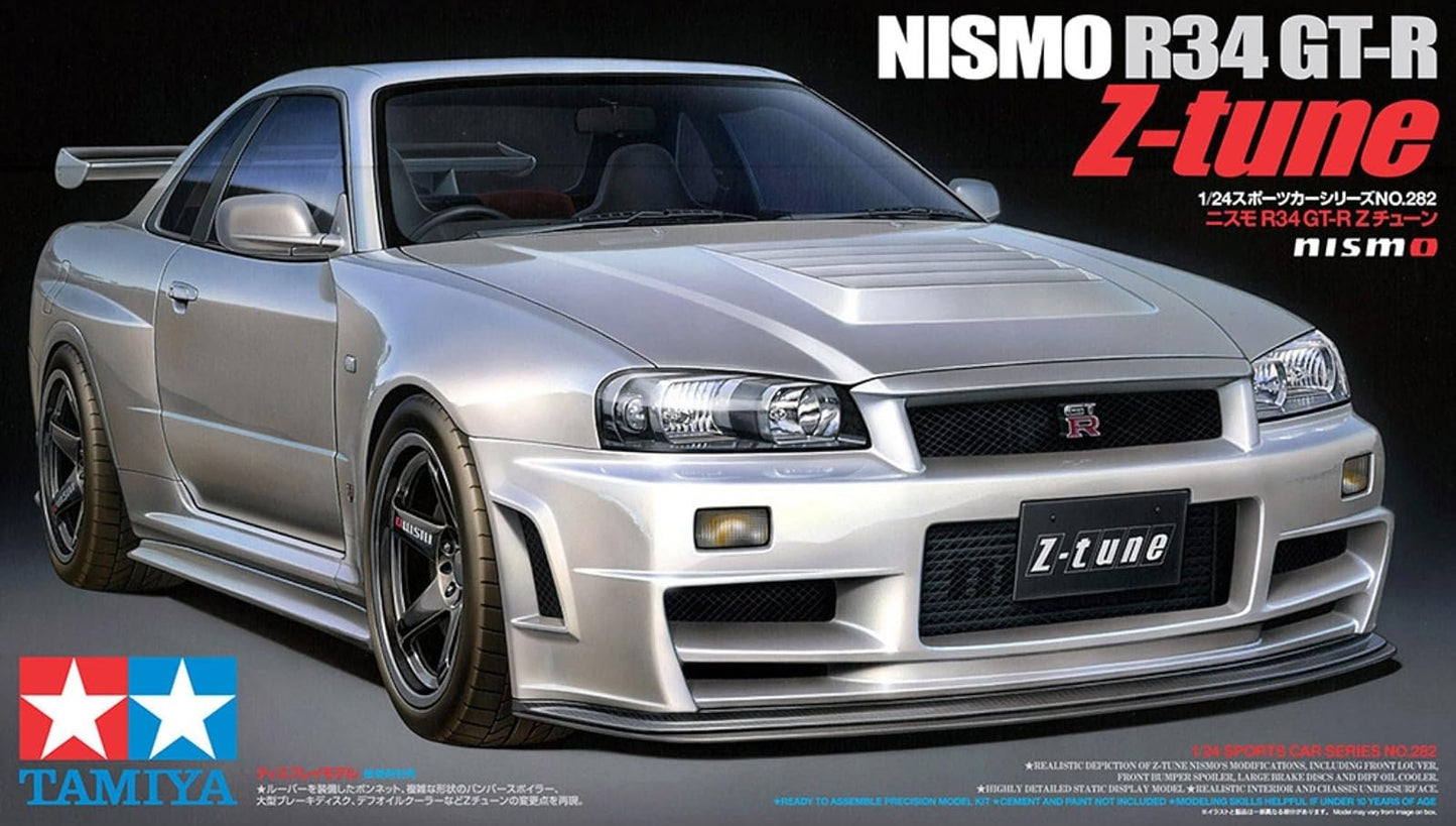 Tamiya 1/24 Sports Car Series No.282 Nismo R34 GT-R Z Tune Model Kit 24282