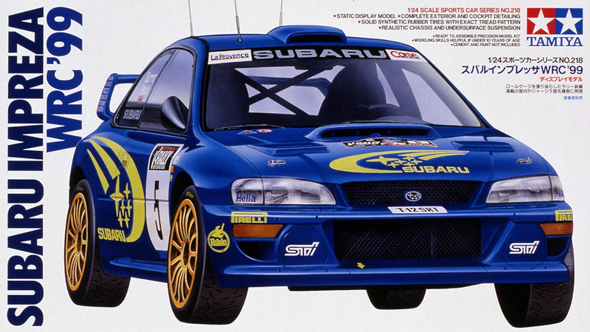 Tamiya 1/24 Sports Car Series No.218 Subaru Impreza WRC 1999 Plastic Model