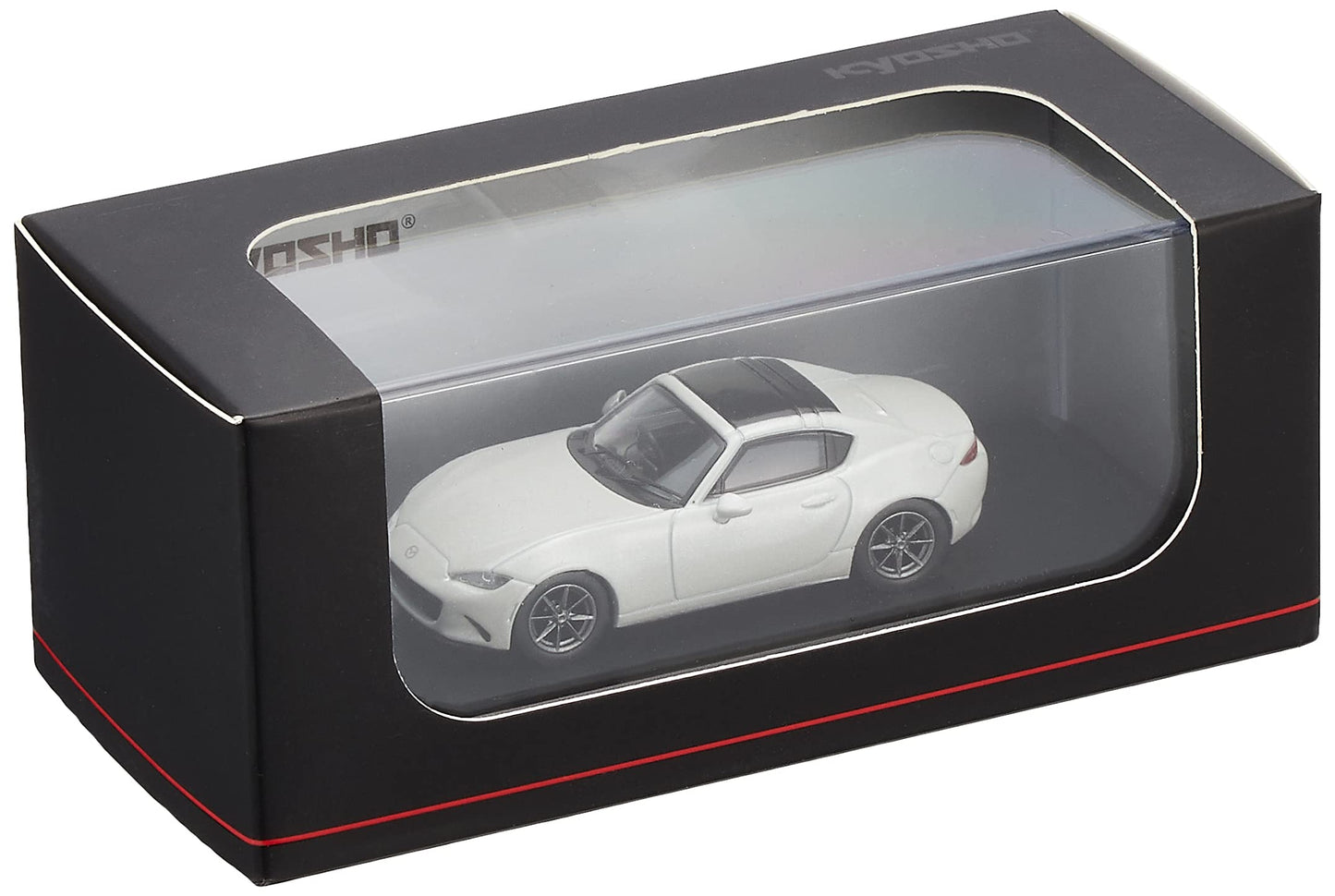 Kyosho KS07068A5 1/64 Mazda MX-5 Miata ND ROADSTER RF Silver Plastic Model Car