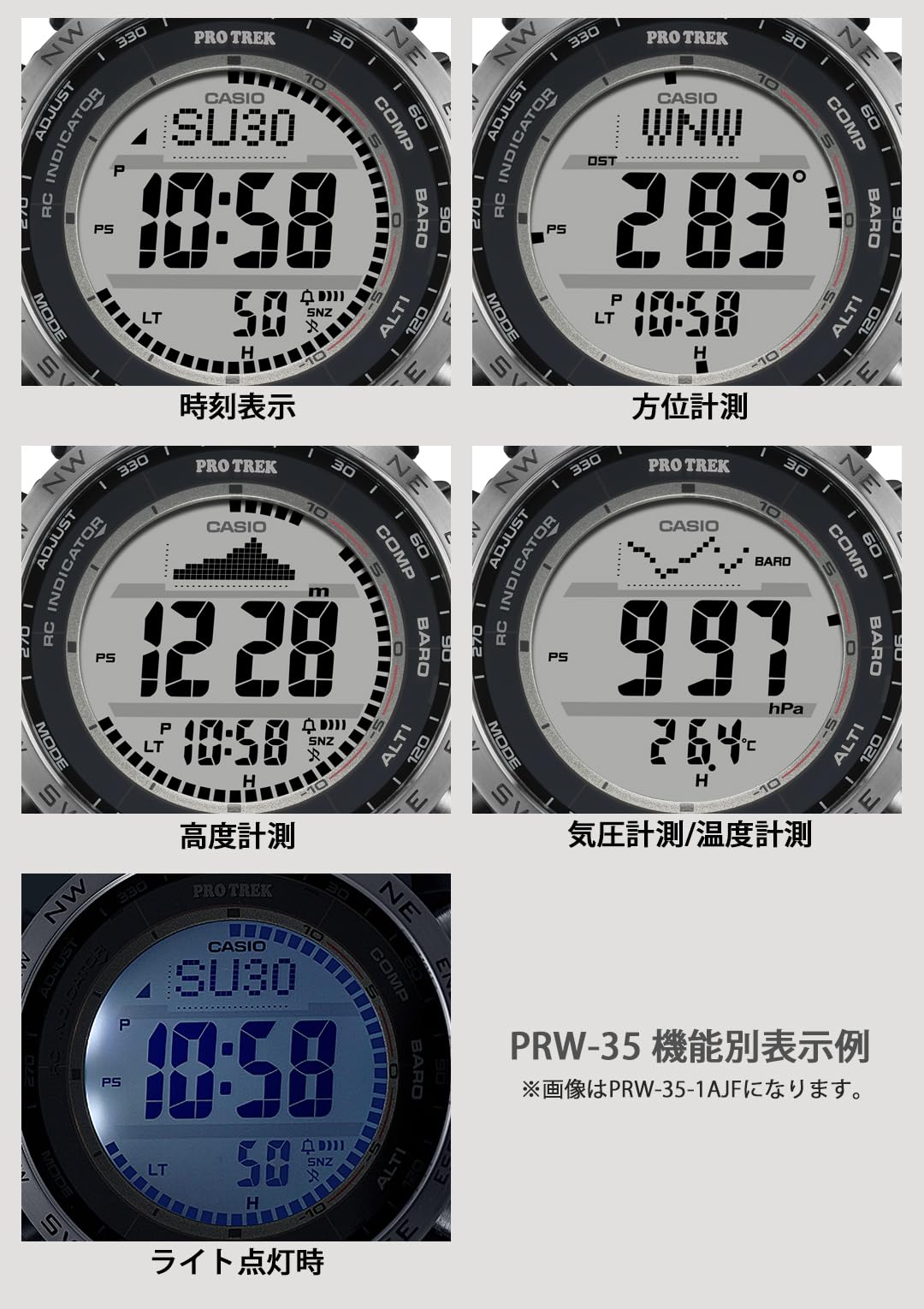 [Casio] Wristwatch Protrek Climber Line Radio Wave Solar Powered by Biomass Plastic PRW-35-1AJF Men's Black