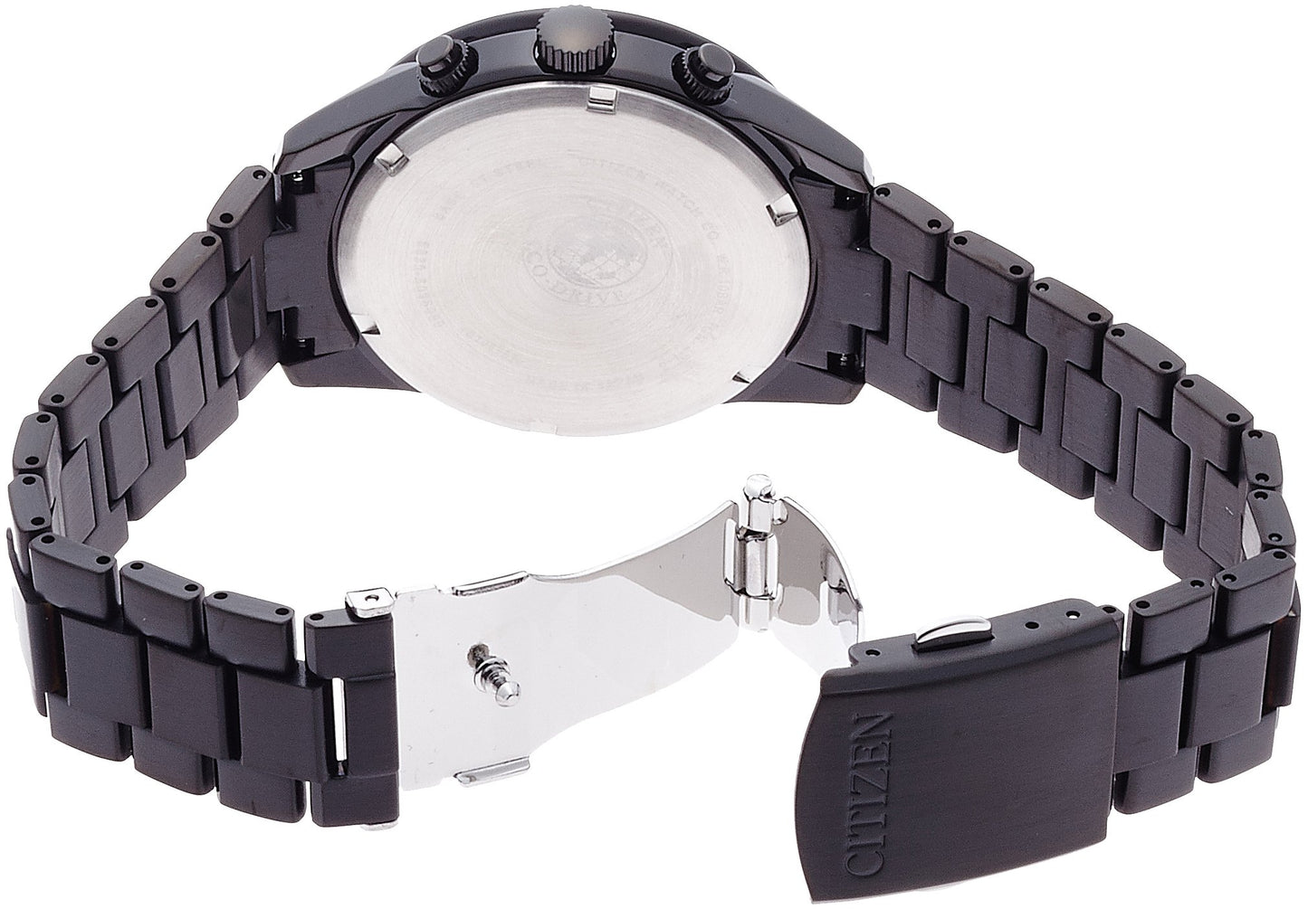 Citizen Wristwatch Eco-Drive Metal Face Japan Made All-Black BL5495-56E Men's