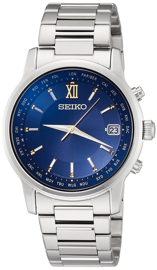 SEIKO SAGZ109 Men's Watch BRIGHTZ Blue Analog Round Face Titanium waterproof