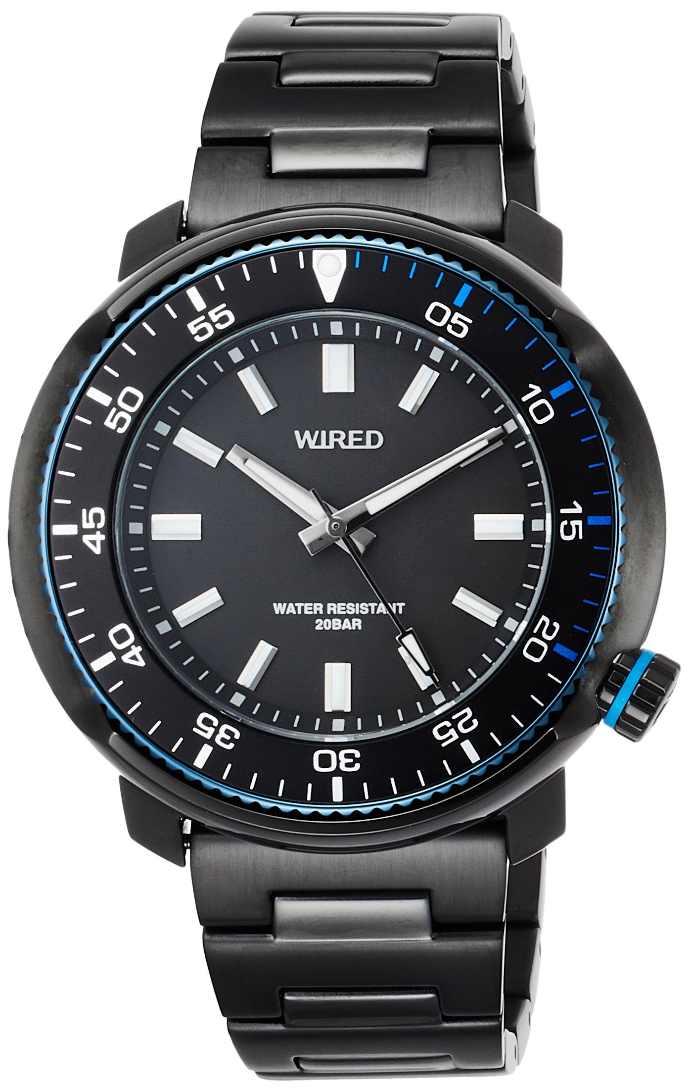 SEIKO Men's Watch AGAJ406 WIRED SOLIDITY Black