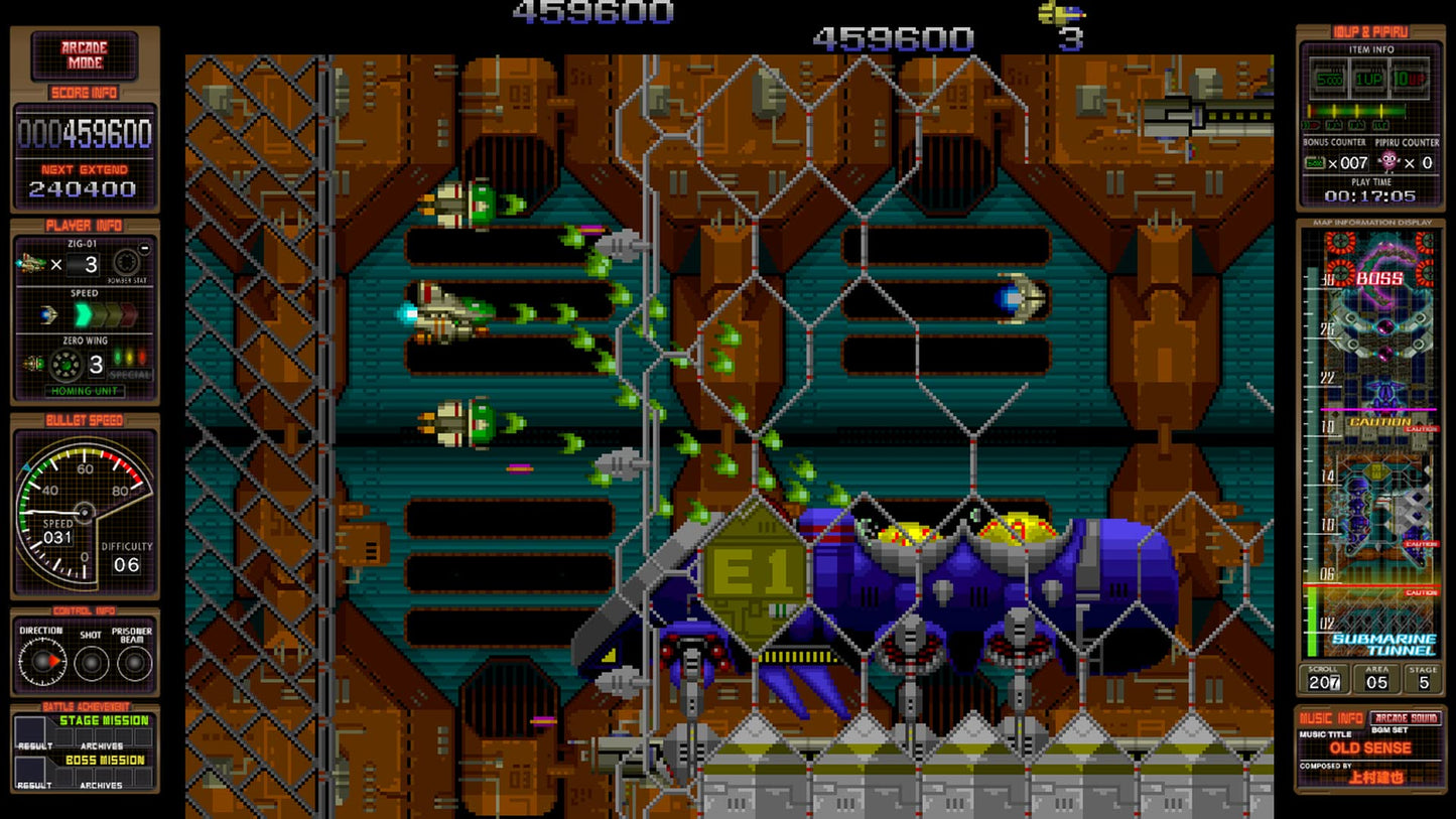 Zero Fire Toaplan Arcade Garage Nintendo Switch M2 Sealed Misc New