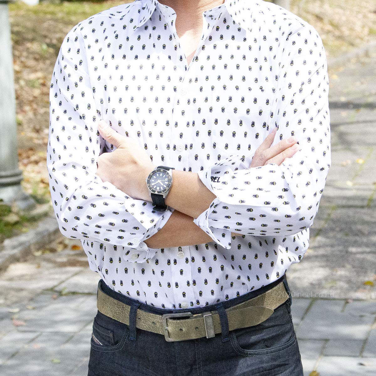 SEIKO SBDC105 Men's Watch PROSPEX Black Dark Brown Analog Round Face Divers