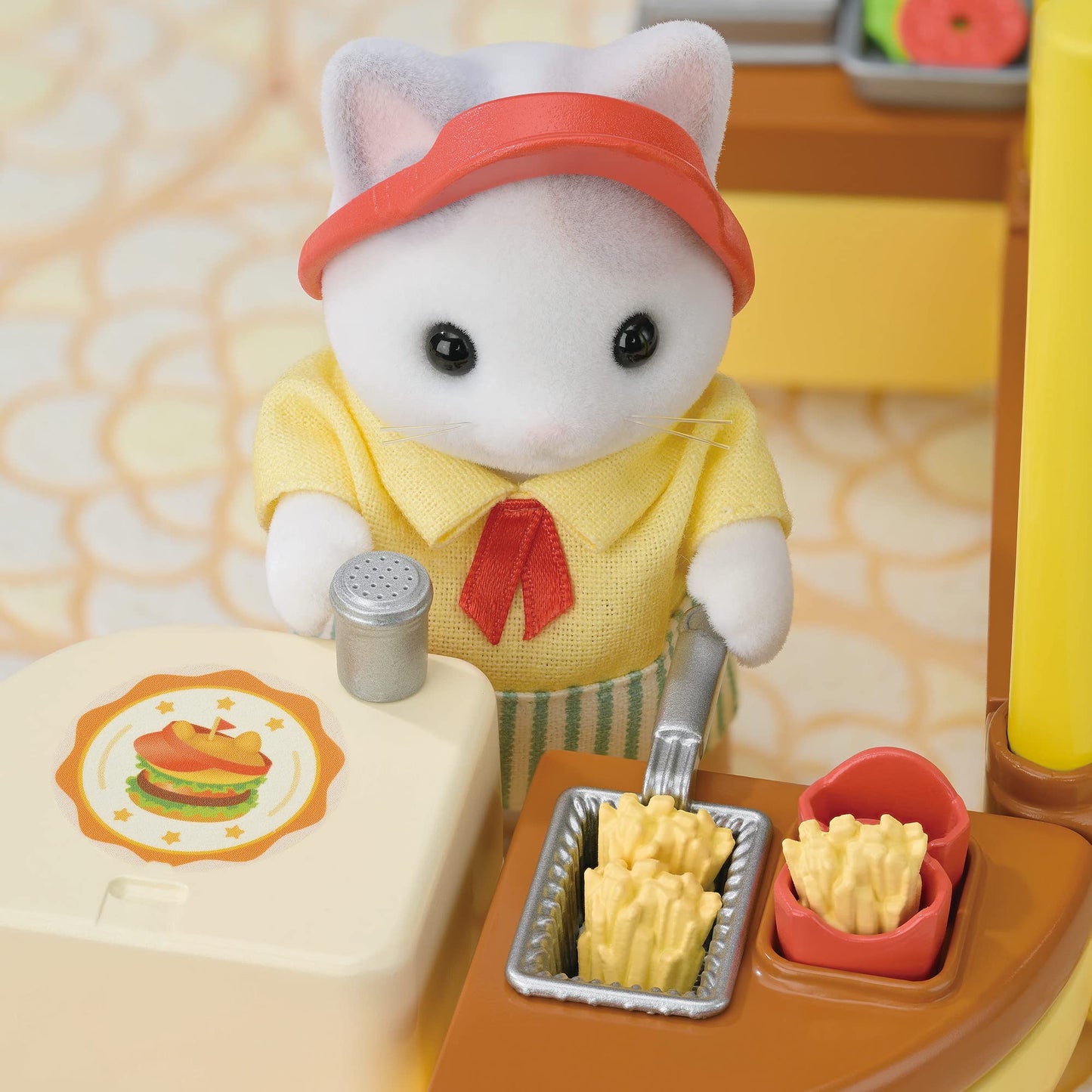 MI-91 EPOCH Sylvanian Families Yuenchi Omiseyasan [Fresh Hamburger Wagon]