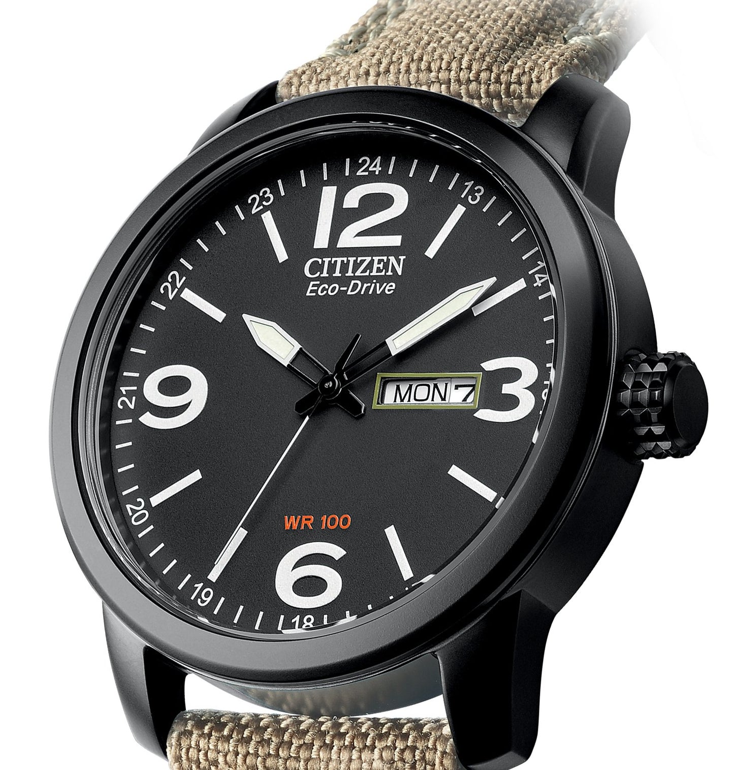Citizen Analog BM8476-23E, Black/Beige, Stripe