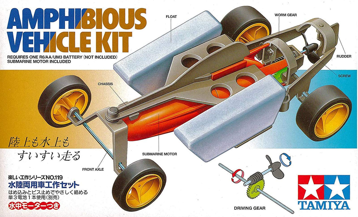 Tamiya 1/24 Fun Work Series No.119 Amphibious Vehicle Kit (70119)