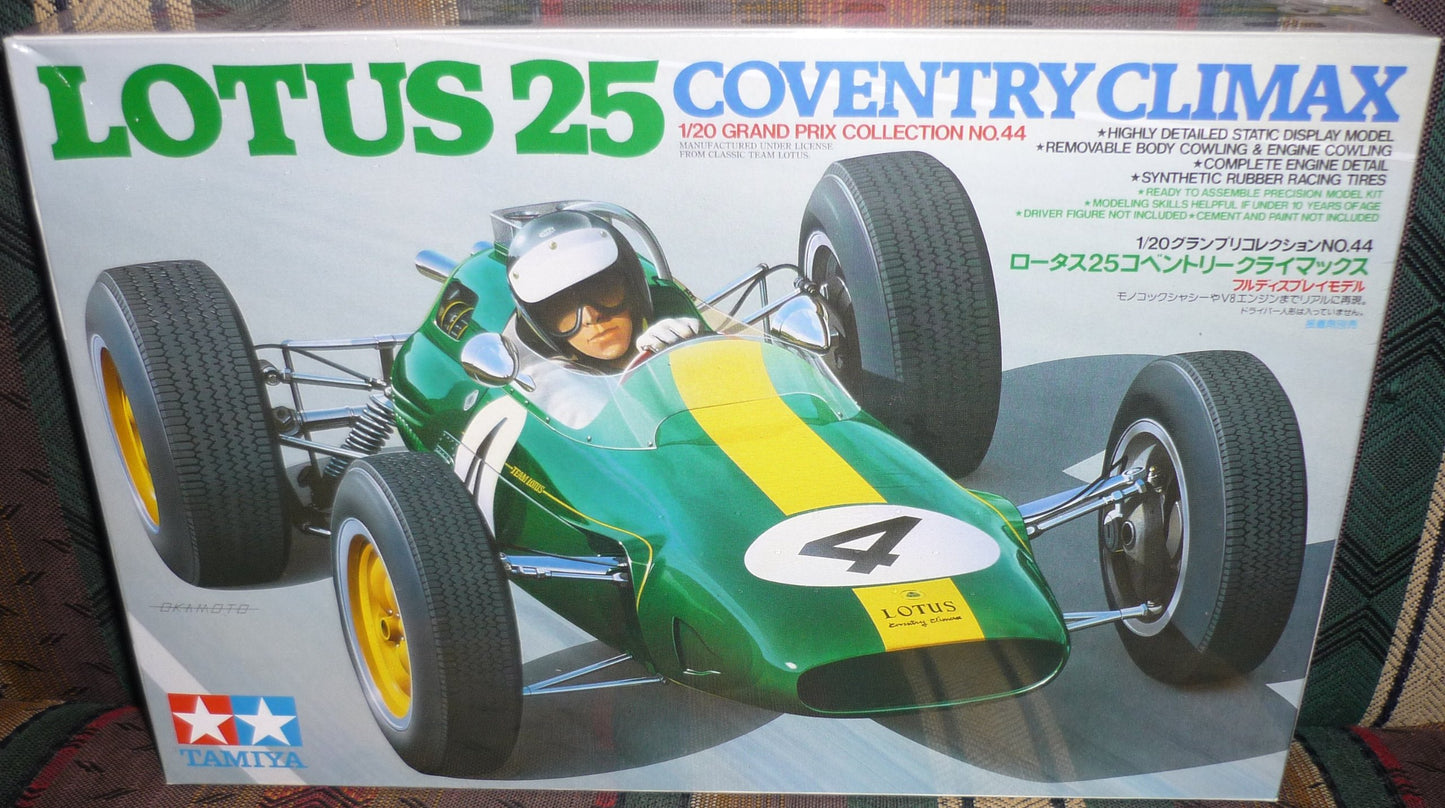 Tamiya 1/20 Grand Prix Collection Series No.44 Lotus 25 Coventry Climax